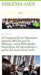 Mobile Screenshot of dislexiajaen.es